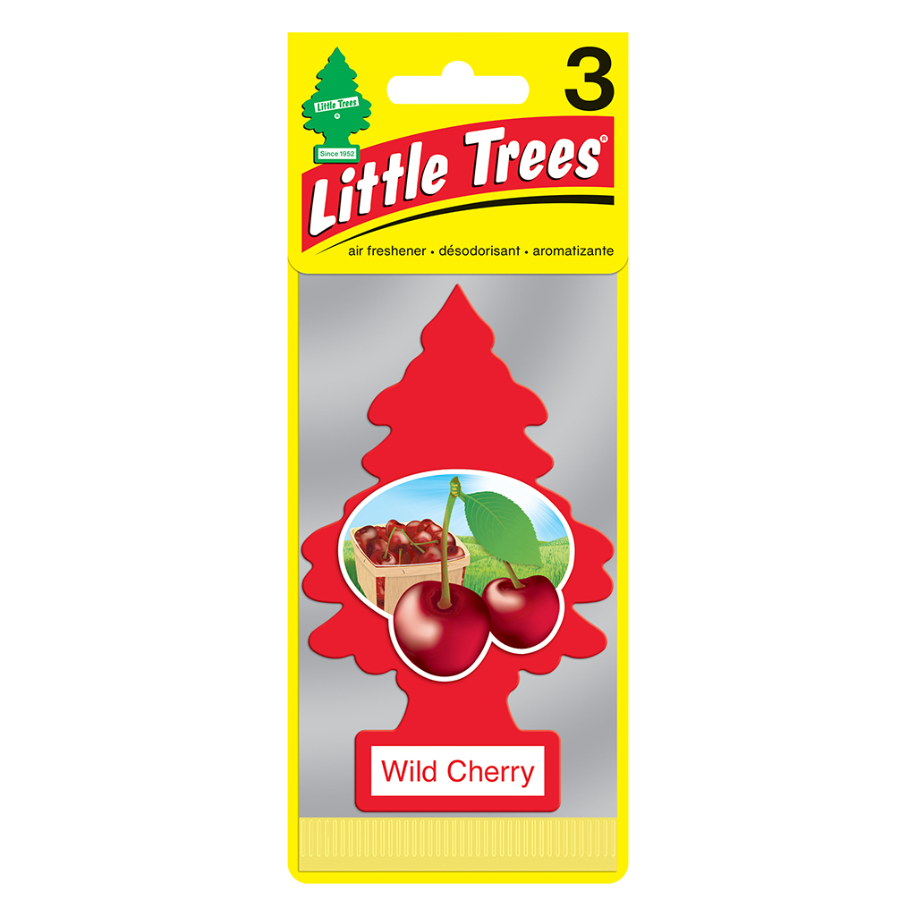 Little Tree Air Freshener 3 Pack - Wild Cherry CASE PACK 8