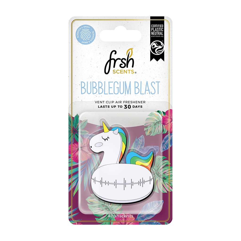 FRSH Unicorn Inflatable 3D Vent Clip - Bubblegum Blast CASE PACK 24