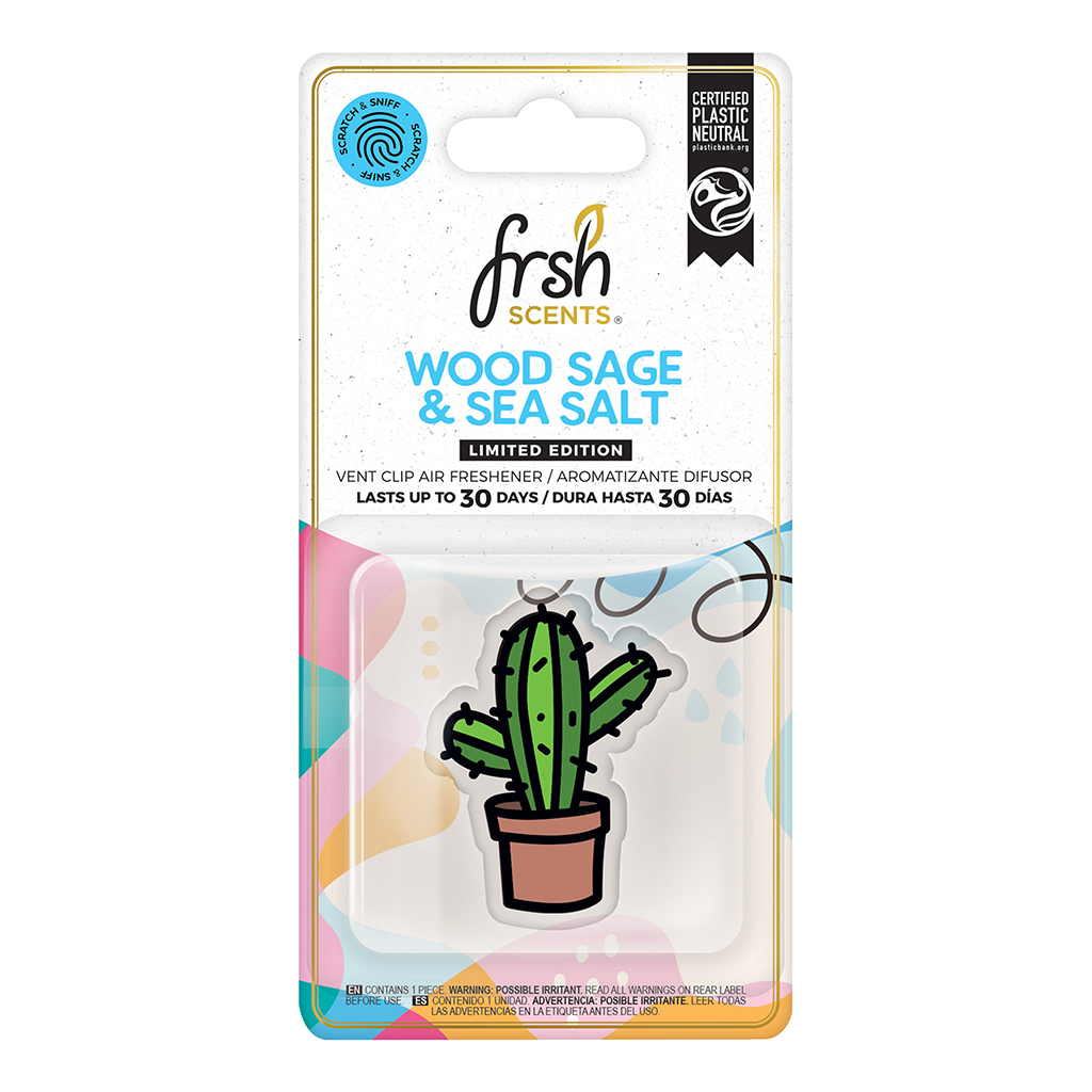 FRSH Cactus Inflatable 3D Vent Clip - Wood Sage & Sea Salt CASE PACK 24