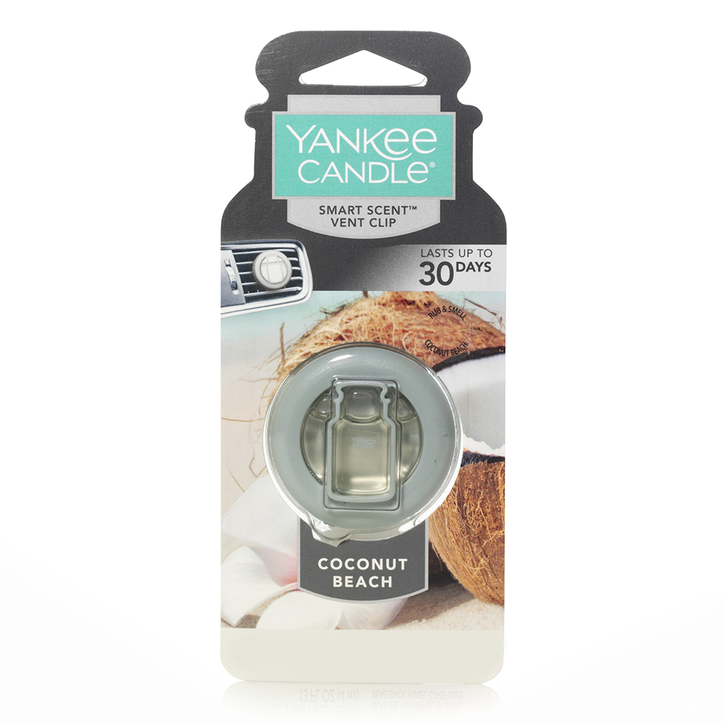 Yankee Candle Vent Clip Air Freshener - Coconut Beach CASE PACK 4