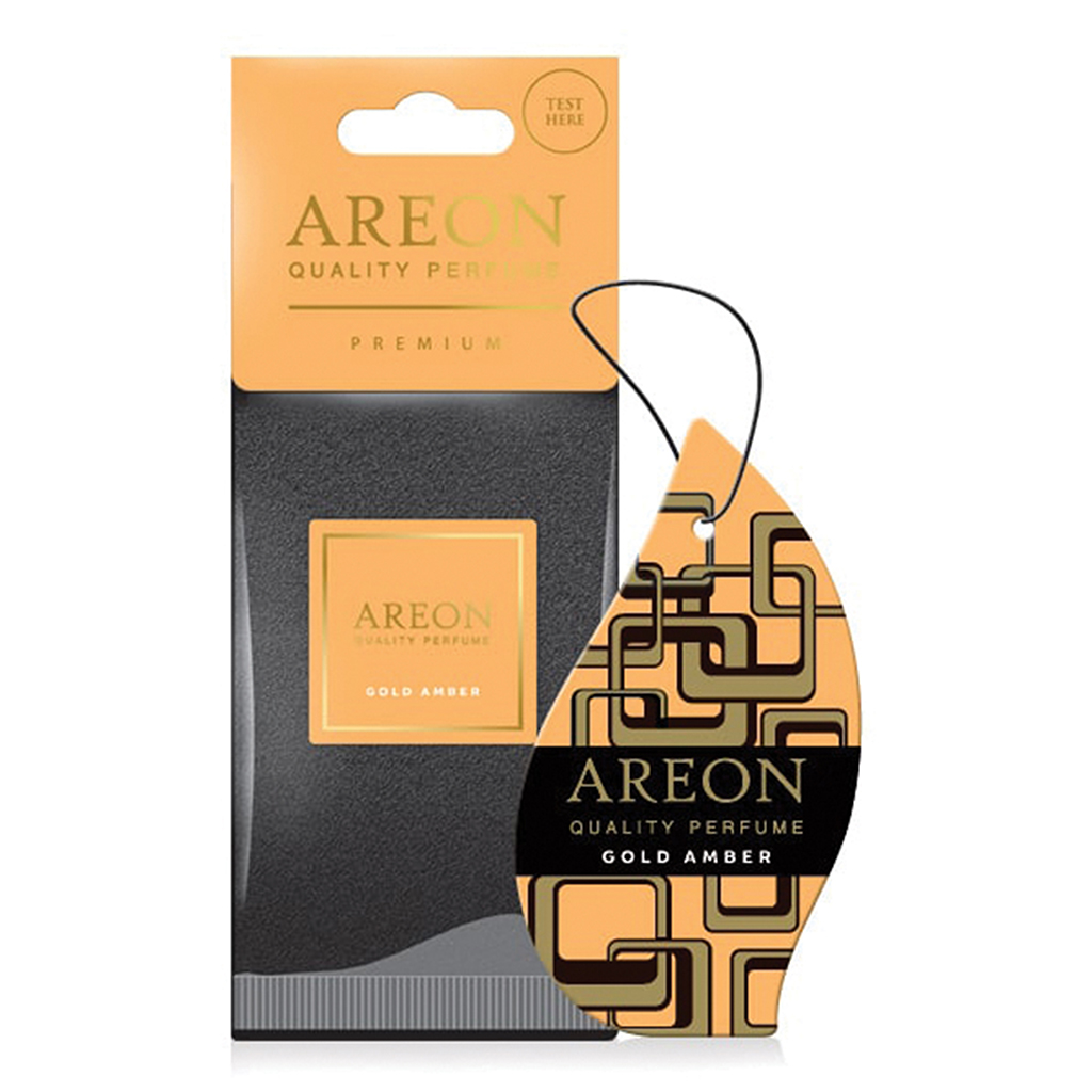 Areon Premium Air Freshener - Gold Amber CASE PACK 12