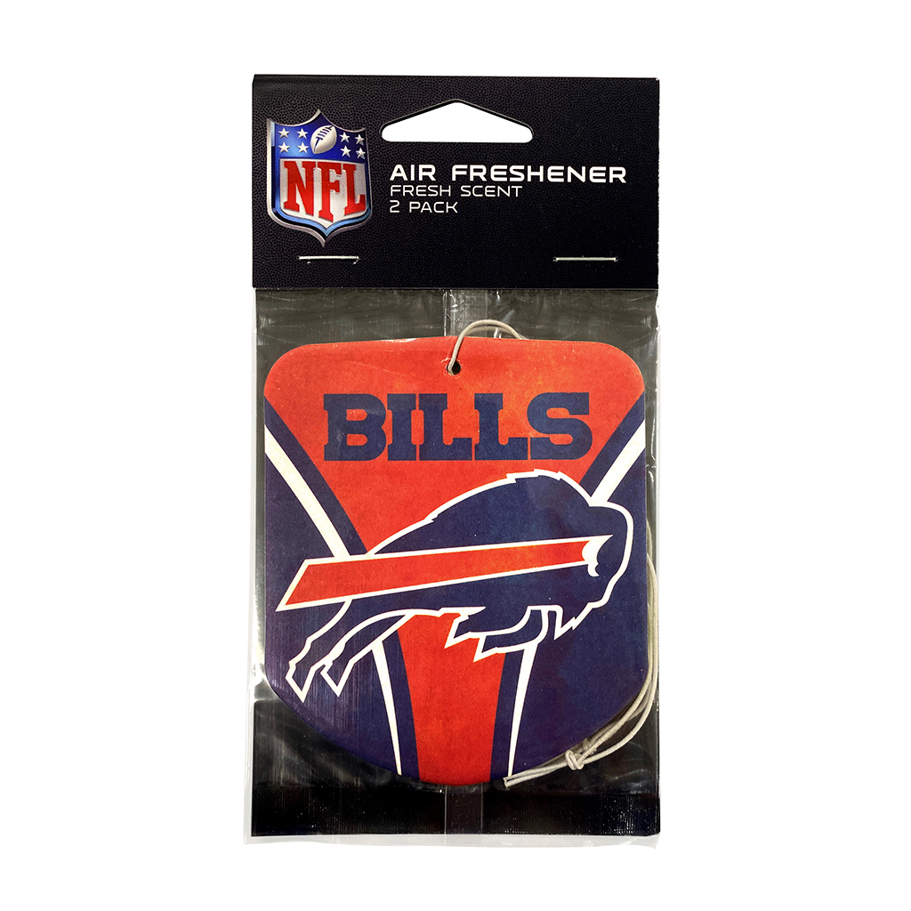 Sports Team Paper Air Freshener 2 Pack - Buffalo Bills CASE PACK 12