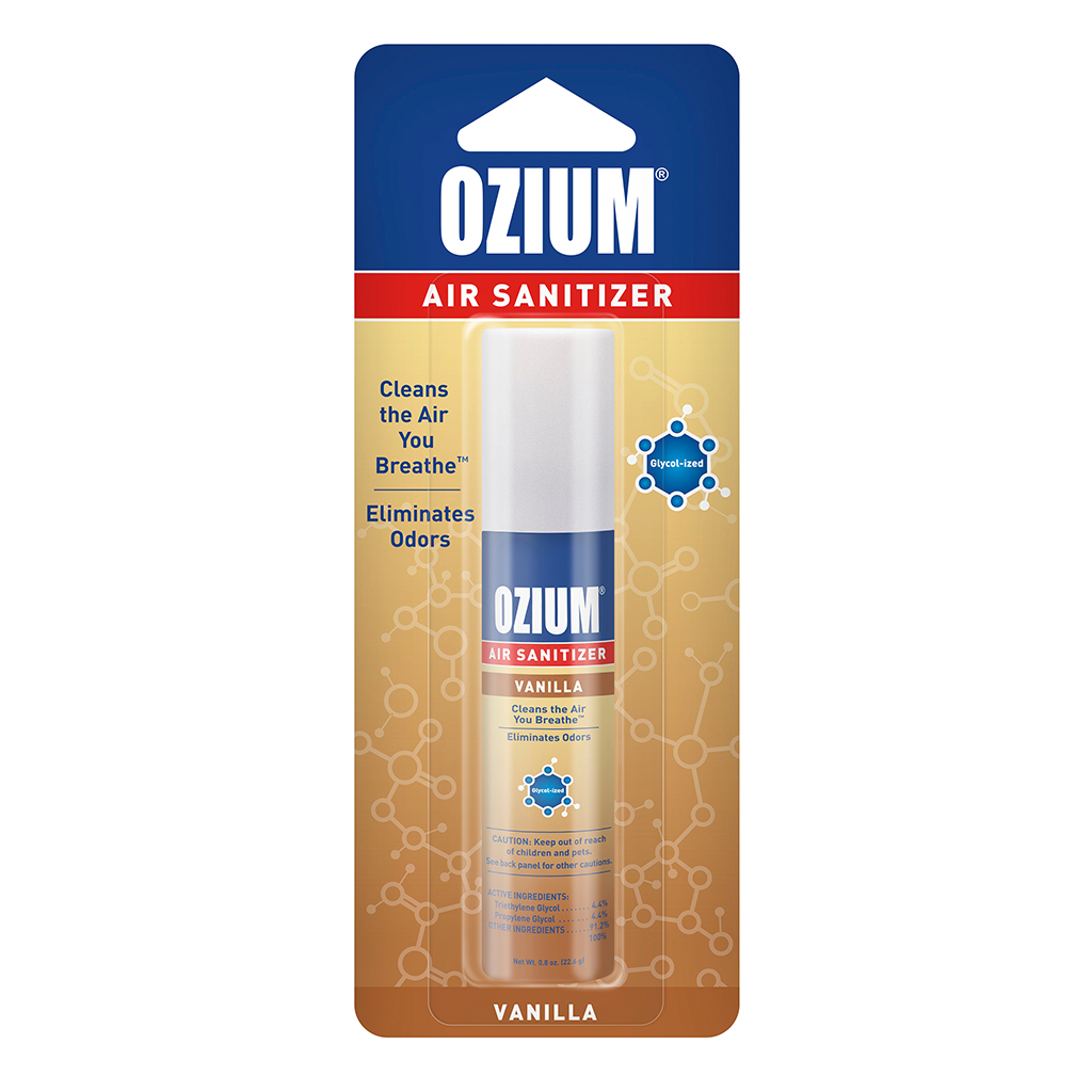 Ozium Air Sanitizer Spray 0.8 Ounce - Vanilla CASE PACK 6