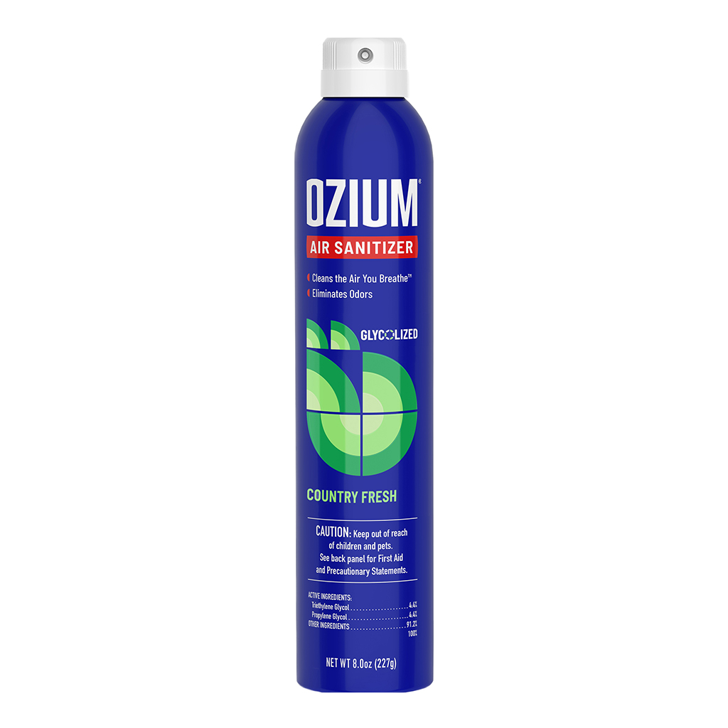 Ozium Air Sanitizer Spray Can 8 Ounce - Country Fresh CASE PACK 6