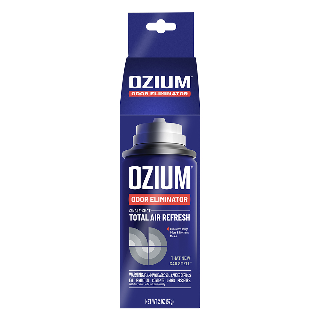 Ozium Total Air Refresh Odor Eliminator 2 Ounce - New Car CASE PACK 4