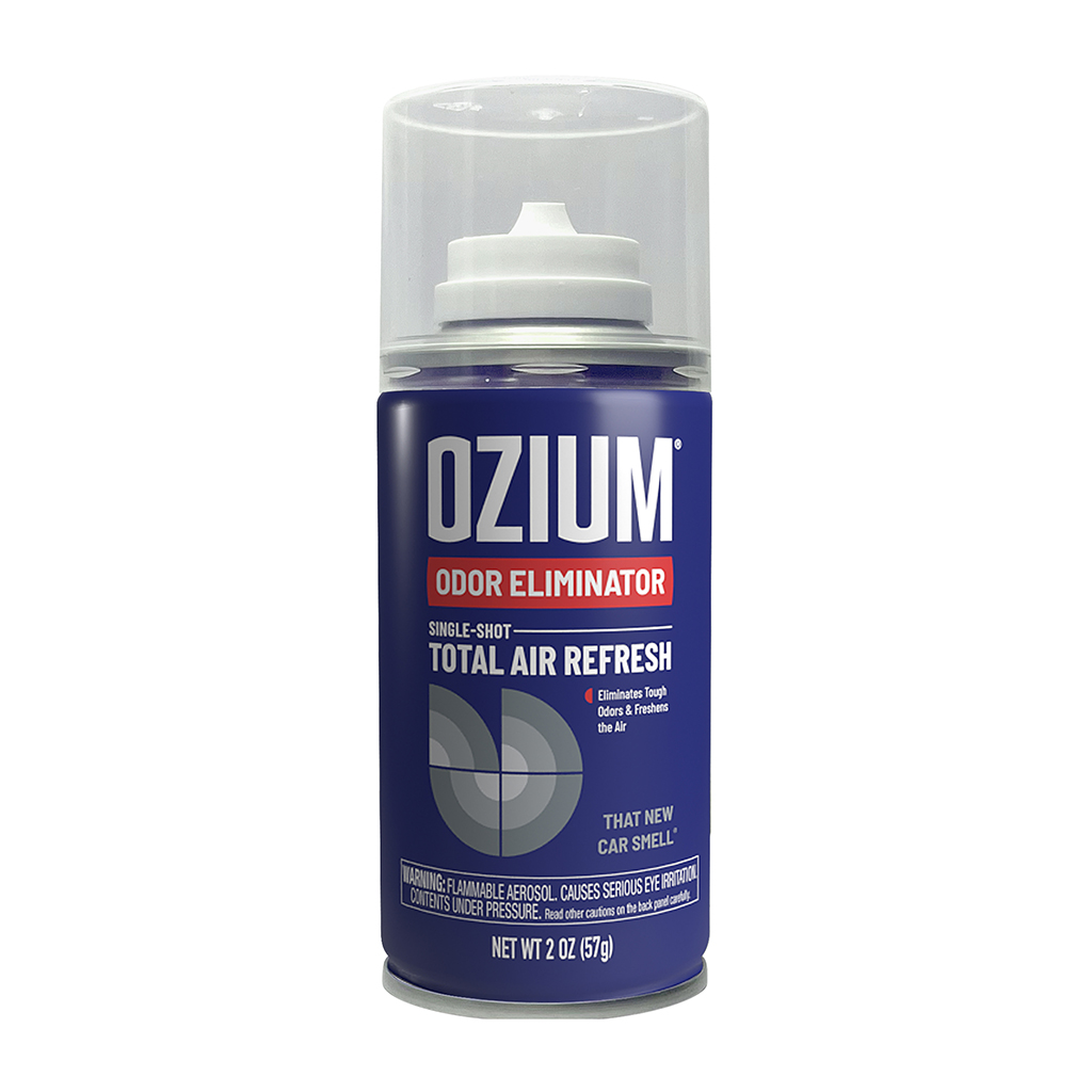 Ozium Total Air Refresh Odor Eliminator 2 Ounce - New Car CASE PACK 4