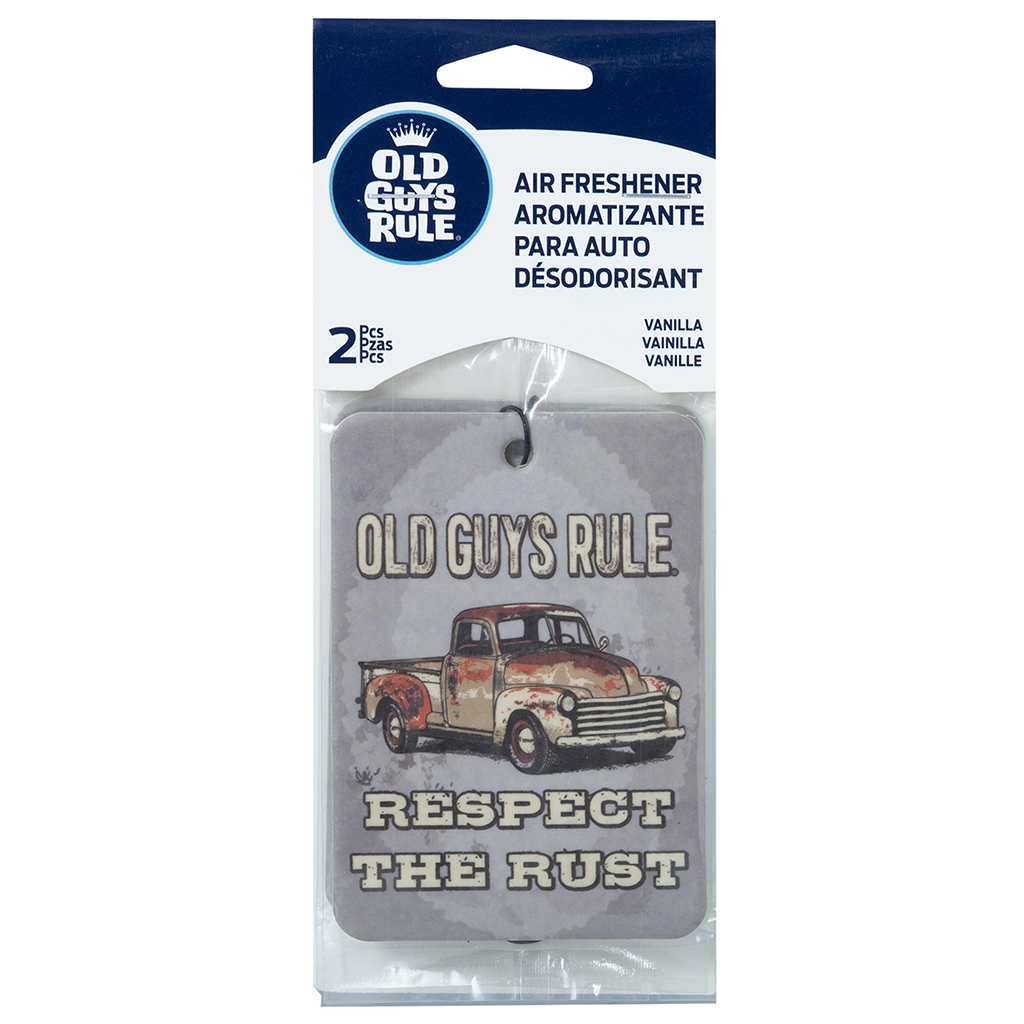 Old Guys Respect The Rust - 2 Pack Paper Air Freshener CASE PACK 6