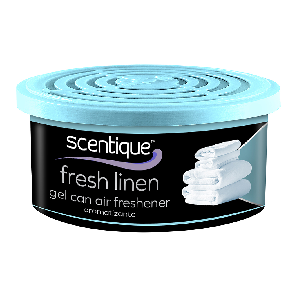 Scentique Natural Gel Can Air Freshener - Fresh Linen CASE PACK 12