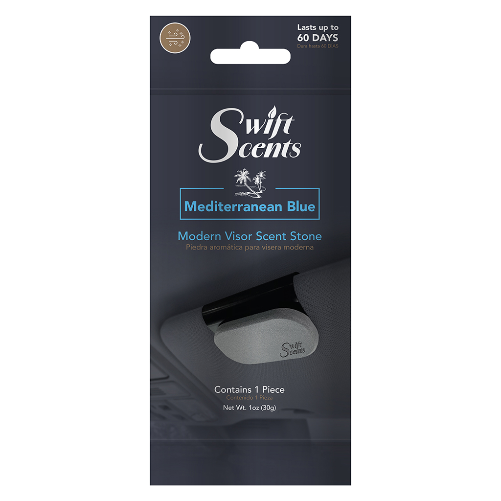 Swift Scents Visor Stone Air Freshener - Mediterranean Blue CASE PACK 6