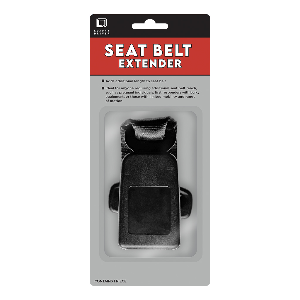 Luxury Driver Seatbelt Extender - Black