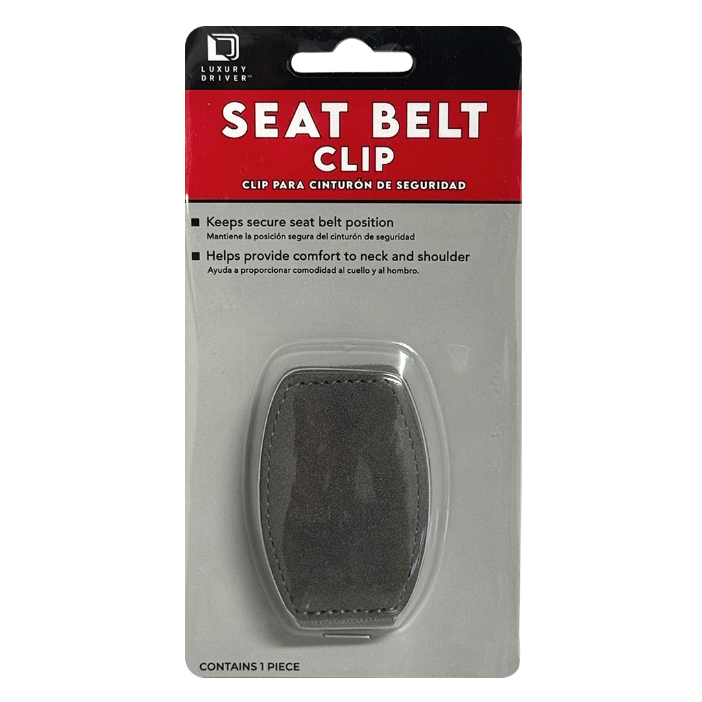 Luxury Driver Seatbelt Clip - Gray