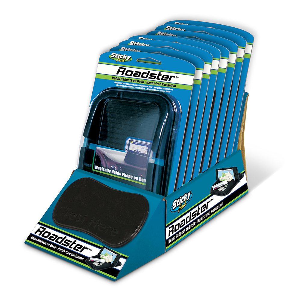 Sticky Pad Roadster - 6 Piece Display CASE PACK 6