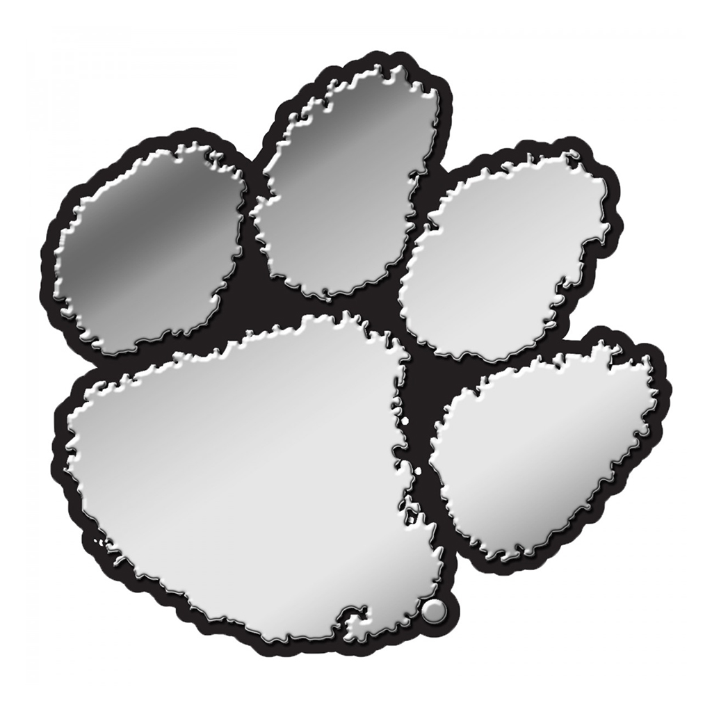 Chrome Auto Emblem - Clemson