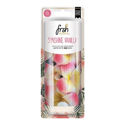 FRSH Floral Necklace Hanging Air Freshener - Sunshine Vanilla CASE PACK 6