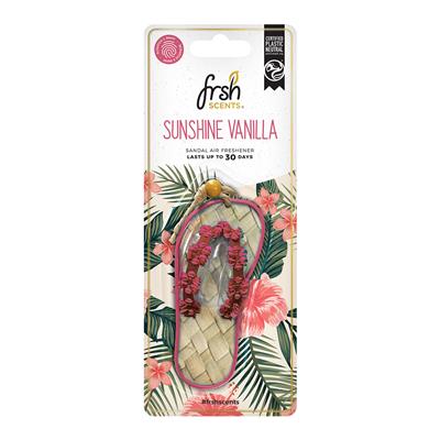 FRSH Sandal Hanging Air Freshener - Sunshine Vanilla CASE PACK 6