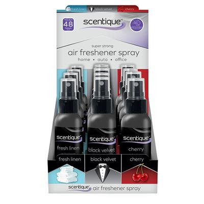 Scentique 12 Piece 2 Ounce Display (Black Velvet/Fresh Linen/Cherry)