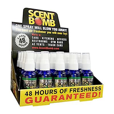 Scent Bomb Spray Bottle Air Freshener Display - 20 Piece Smoke Eliminator