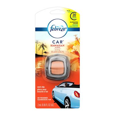 Febreze Car Vent Air Freshener - Hawaiian Aloha CASE PACK 4