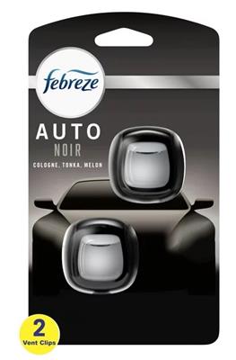 Febreze Car Vent 2 Count Air Freshener - Noir CASE PACK 8