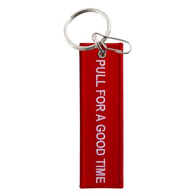 Pull For A Good Time Embroidered Woven Key Chain CASE PACK 12