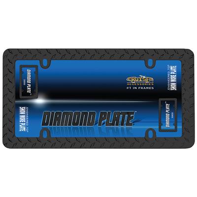 Black Diamond License Plate Frame CASE PACK 4