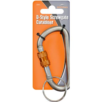Bozeman D-Style Screwgate Carabiner CASE PACK 40