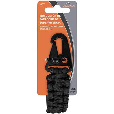 Bozeman Survival Paracord Carabiner CASE PACK 48