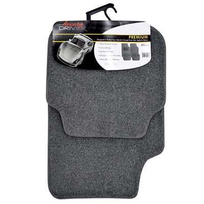 Premium 32 Ounce Carpet Mat Car With Heel - Light Grey