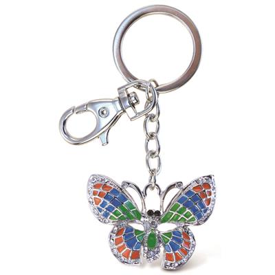 Sparkling Charms Keychain - Colorful Butterfly