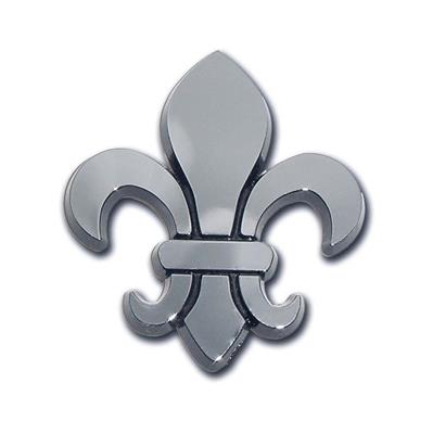 Chrome Auto Emblem - Fleur De Lis