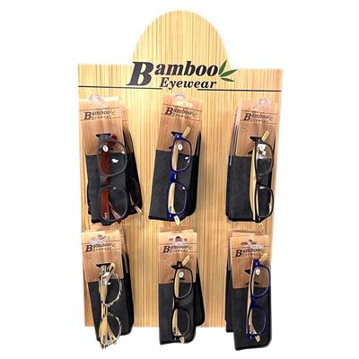 Bamboo Assorted Eyewear Display - 72 Pieces