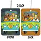 Warner Bros Scooby Doo - 2 Pack Paper Air Freshener CASE PACK 12