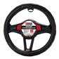 Luxury Driver Steering Wheel Cover - Quilted Sport Black