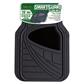 Duo Tech All Weather 2 Piece Car Mat with Grey Heel Pad - Black