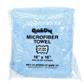 Quick Dry Blue Microfiber Towel Vending Packs Xl 16x16 - 100 Case